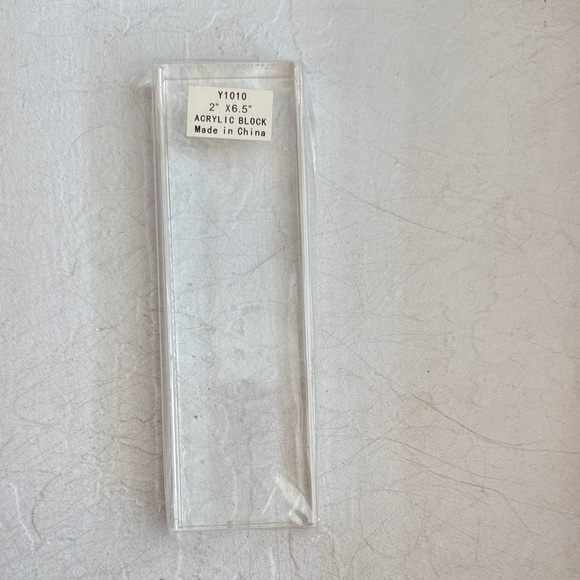 NWT CTMH 2 X 6.5 Inch Clear Acrylic Block. - Picture 1 of 4